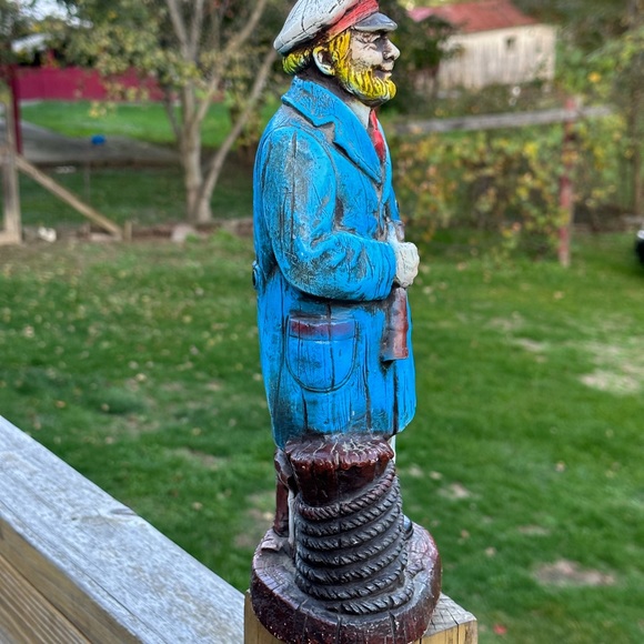 Vintage Syroco Faux Wood 1940’s Rare Sea Captain XL 13” - Picture 4 of 10